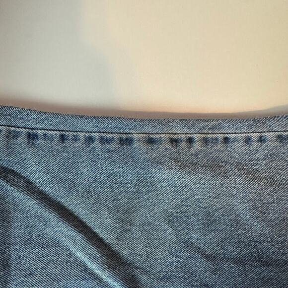 Levi’s Vintage 517 Boot Cut Denim Jeans Size 36x30 Frayed Hem Y2K Medium Wash - Picture 12 of 14